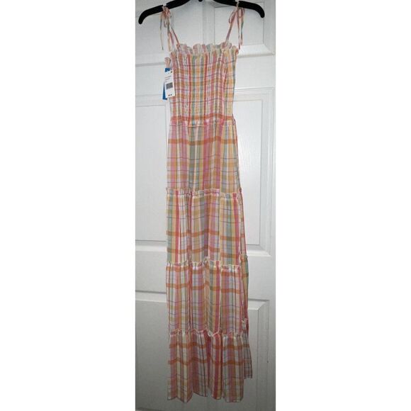 BLEU ROD BEATTIE Sz Large Hip to be Square 4 Tiered Cover Up Dress $100 - Picture 1 of 14